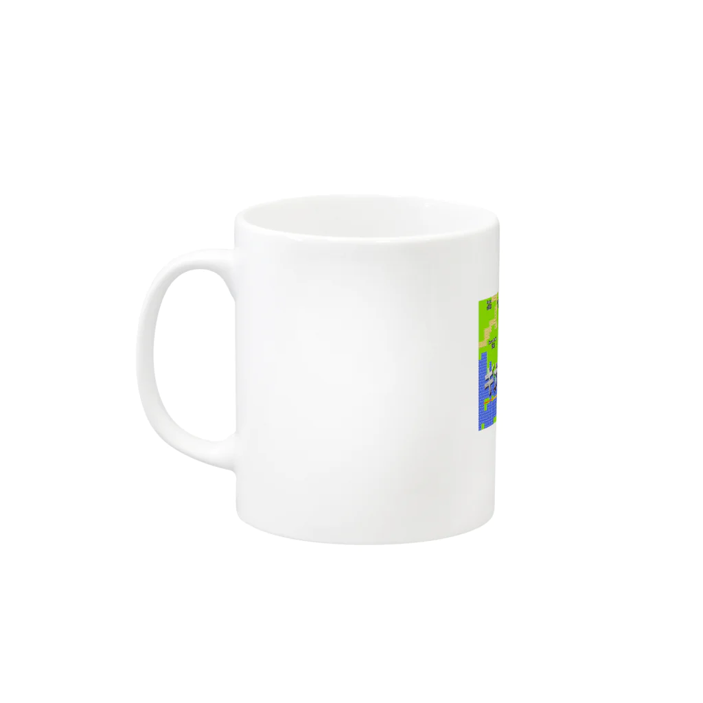 arisonjpのギガフロート玉野 Mug :left side of the handle