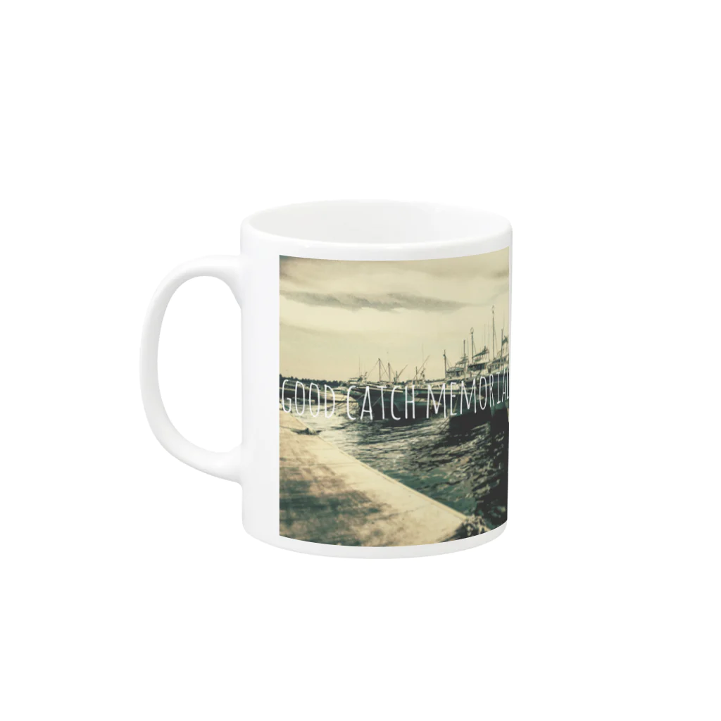 PFGのgood catch memorial  Mug :left side of the handle