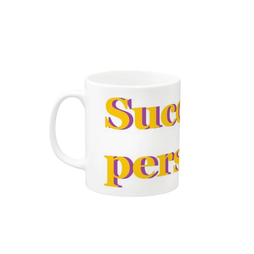 アメリカンベース のSuccessful person 成功者 グッズ Mug :left side of the handle