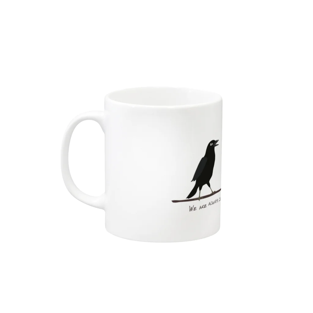 nachau7の鳥たちのさえずり Mug :left side of the handle