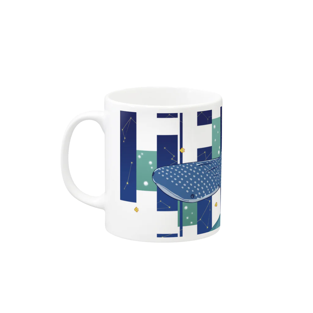 浅渕紫歩のジンベエザメマグ Mug :left side of the handle