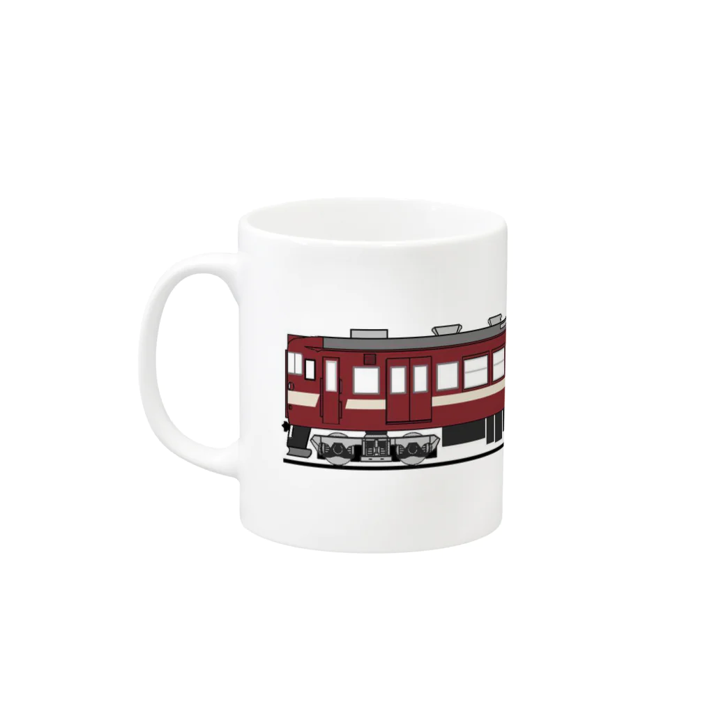 開運CROSS❖JAPAN。の電動機関車003 Mug :left side of the handle