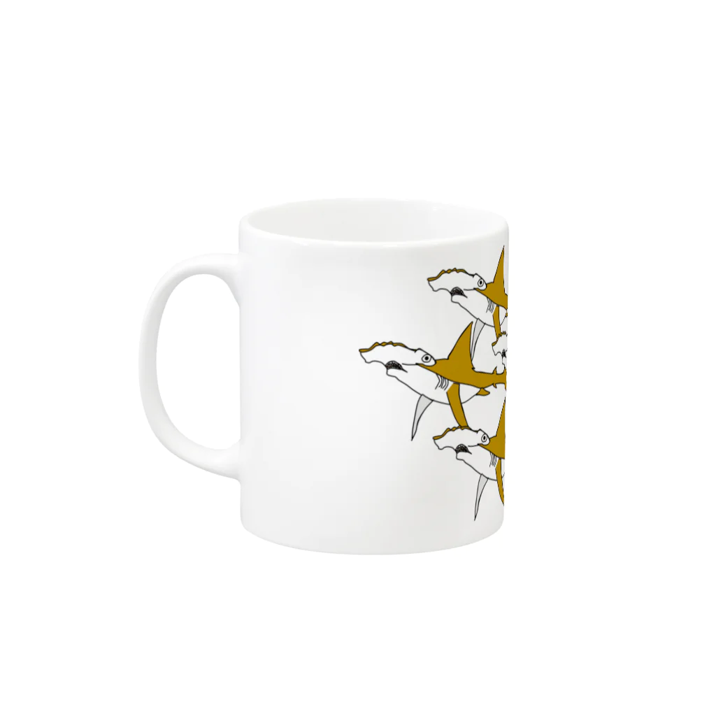 大西リョウのさめ Mug :left side of the handle