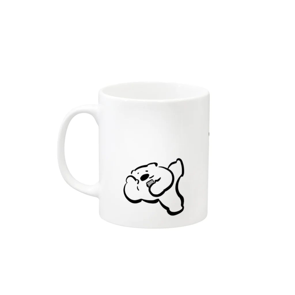 Yutori freeter（ゆとりフリーター）のりらっくすいっち Mug :left side of the handle