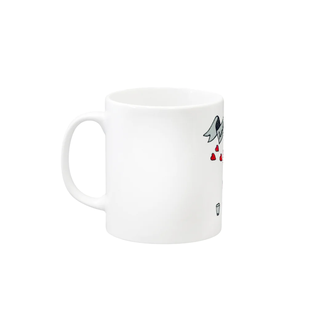 p_o_c_h_o_nのHEART JUICE Mug :left side of the handle