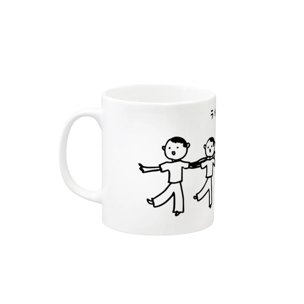 ROMANTIC-TECHNOLOGYの馬場くんラインダンス Mug :left side of the handle