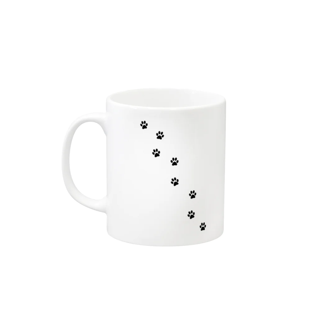 Momojiの犬画のノーフォークテリア38 Mug :left side of the handle