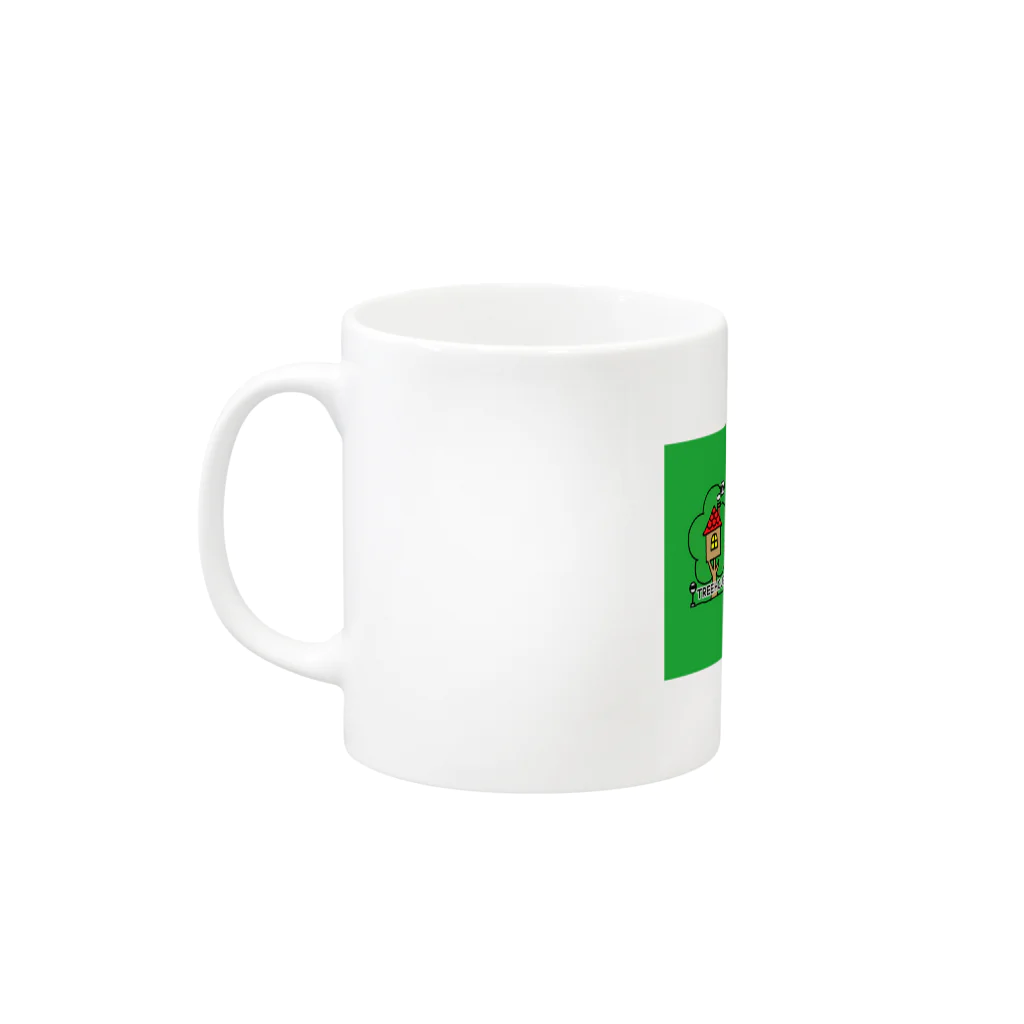 ぼくのツリーハウスのMYTREEHOUSEマグカップ Mug :left side of the handle