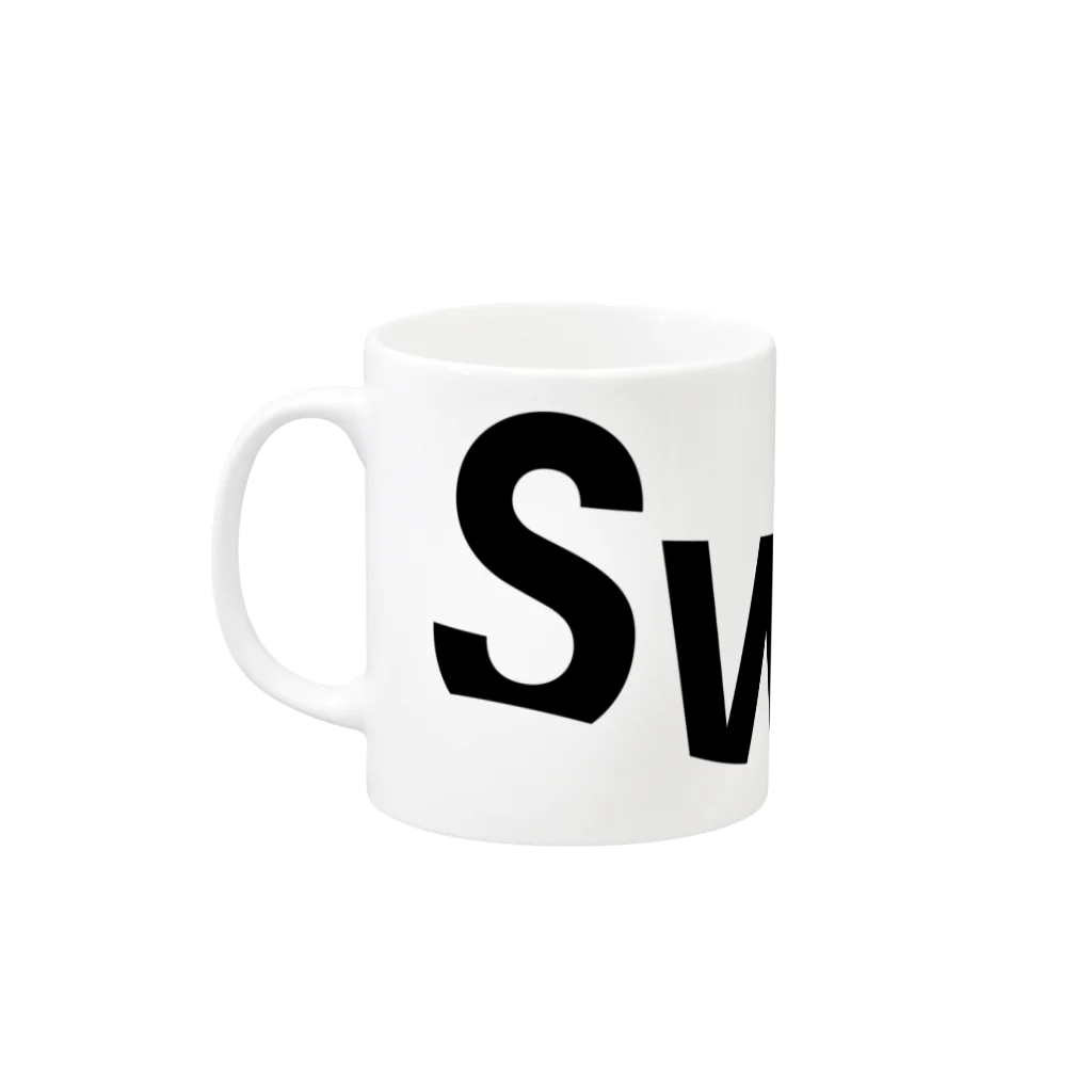 ロッキンプールのSink Swim Mug :left side of the handle