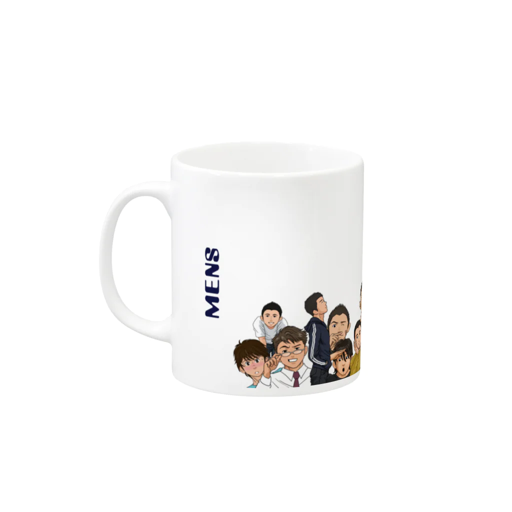 桜介のMENS FACES Mug :left side of the handle