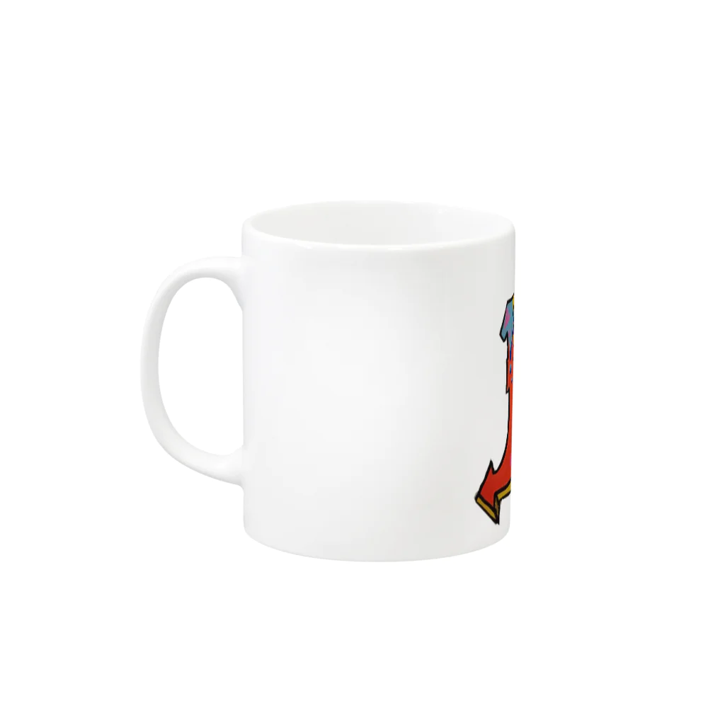 レジ打ちファンタジスタのROCK Mug :left side of the handle