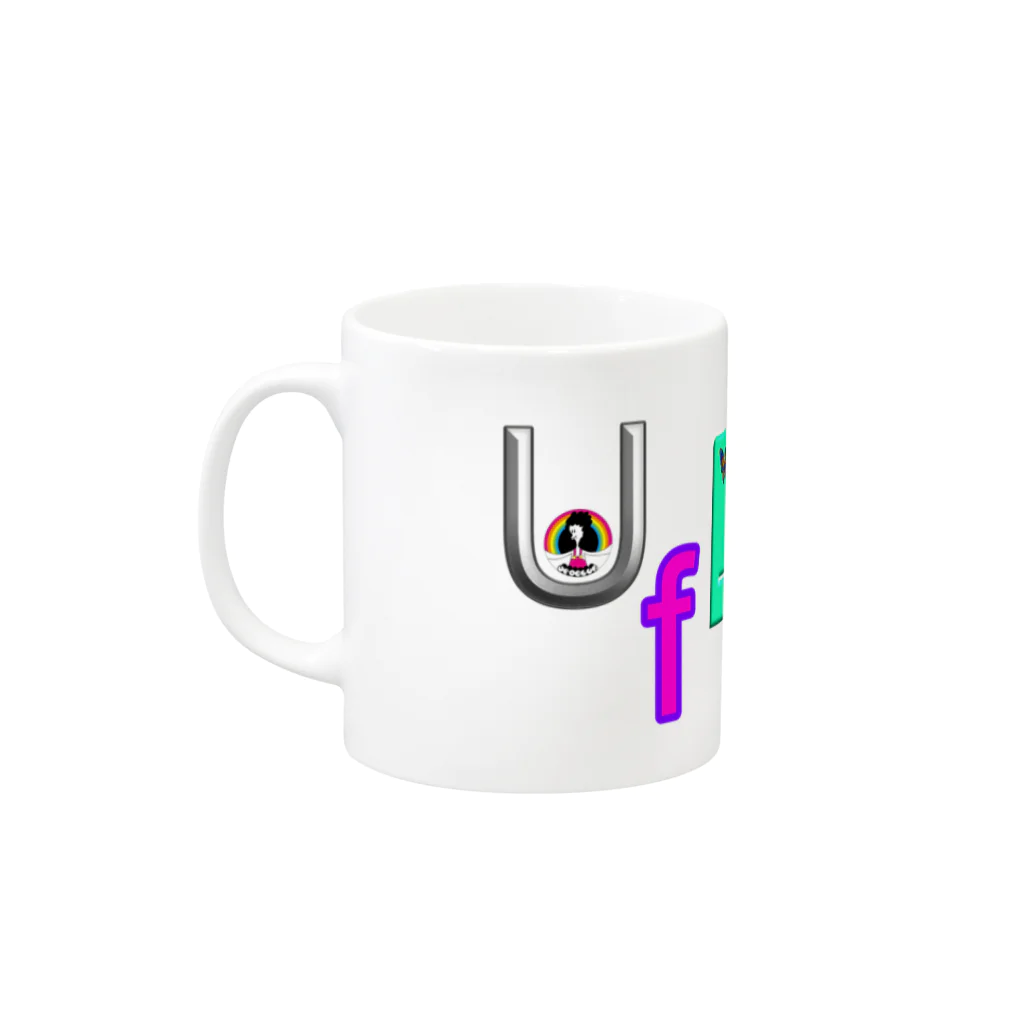 東高円寺U.F.O.CLUB webshopの酒井いぶき x U.F.O.CLUBオリジナルマグカップ  Mug :left side of the handle