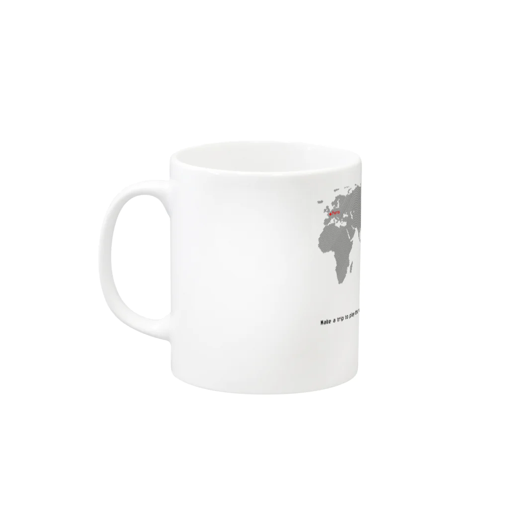 XENONICSのWorld Map KJ Mug :left side of the handle