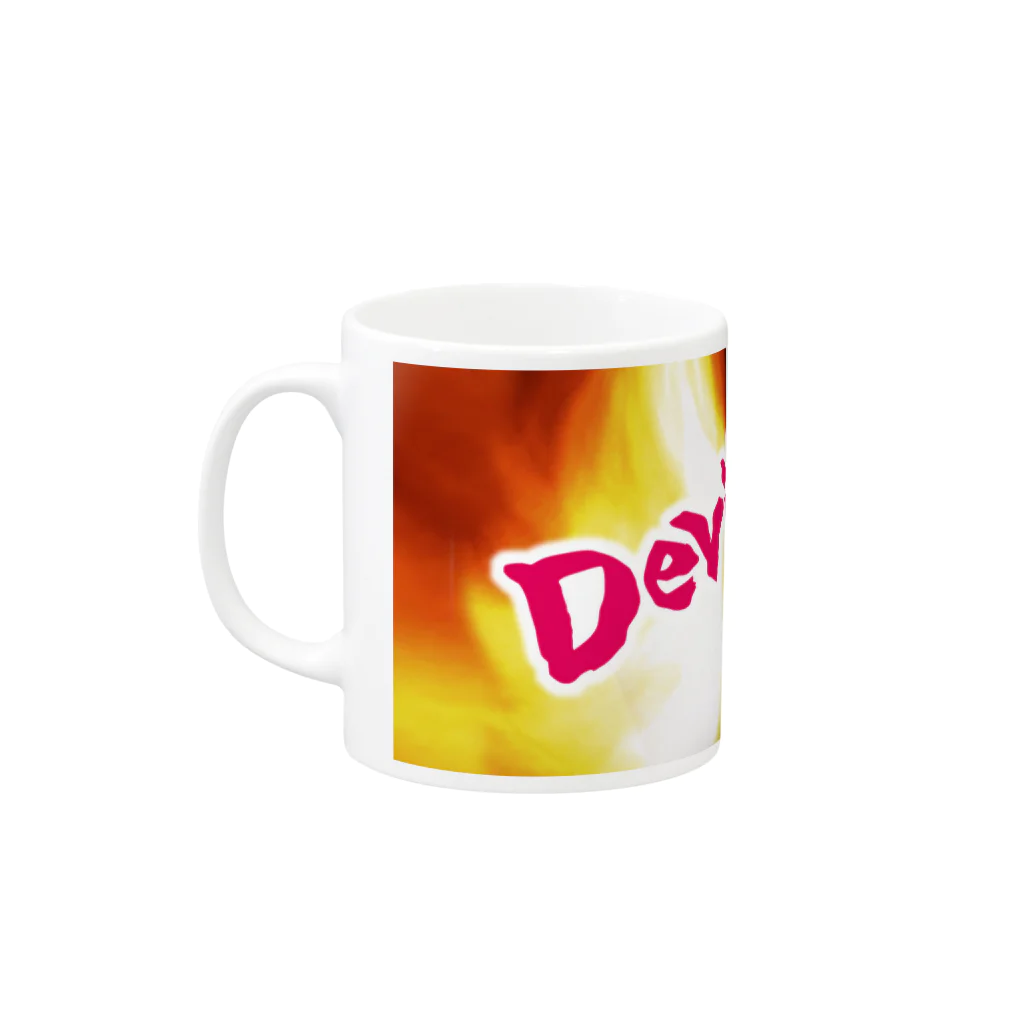 T-jet's Illustration...のDEVIL Mug :left side of the handle