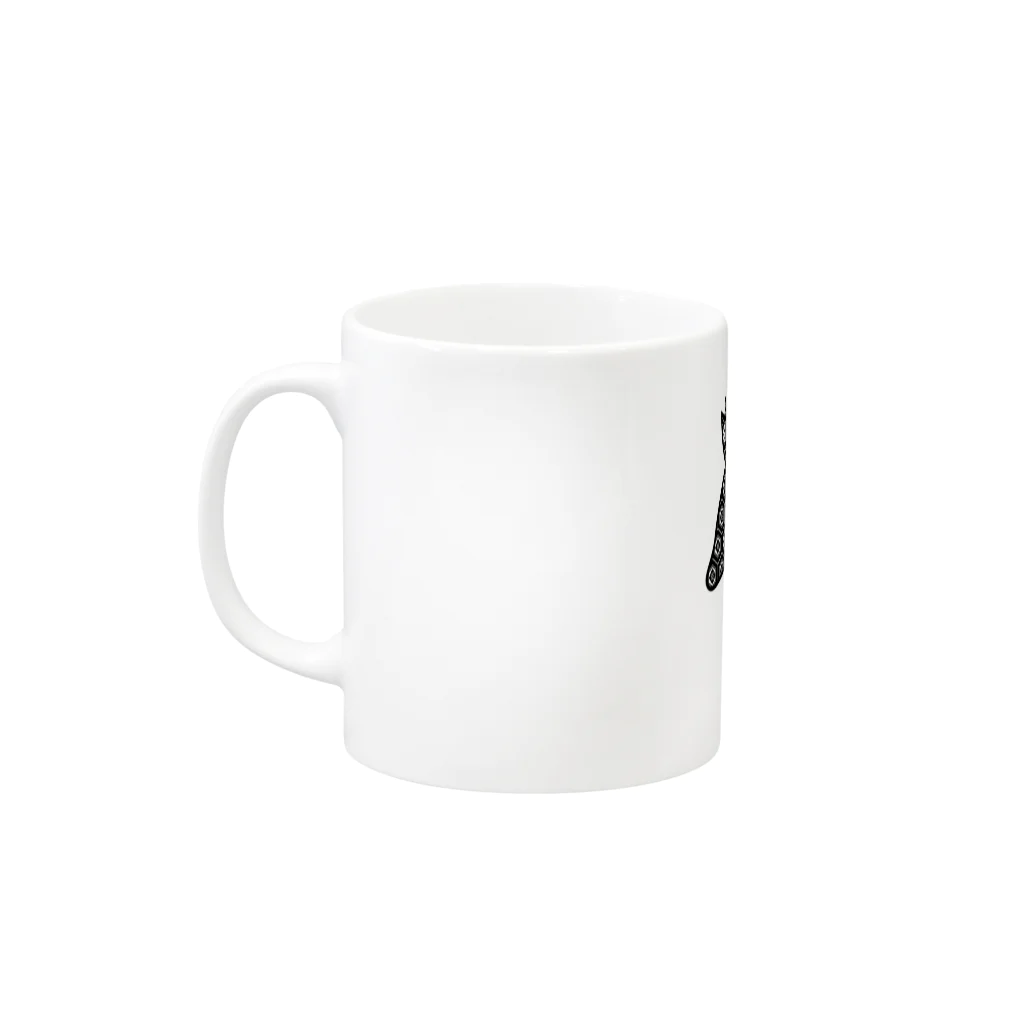 日本語でテキサス公式SHOP☆の和風アルマジロ☆ Mug :left side of the handle