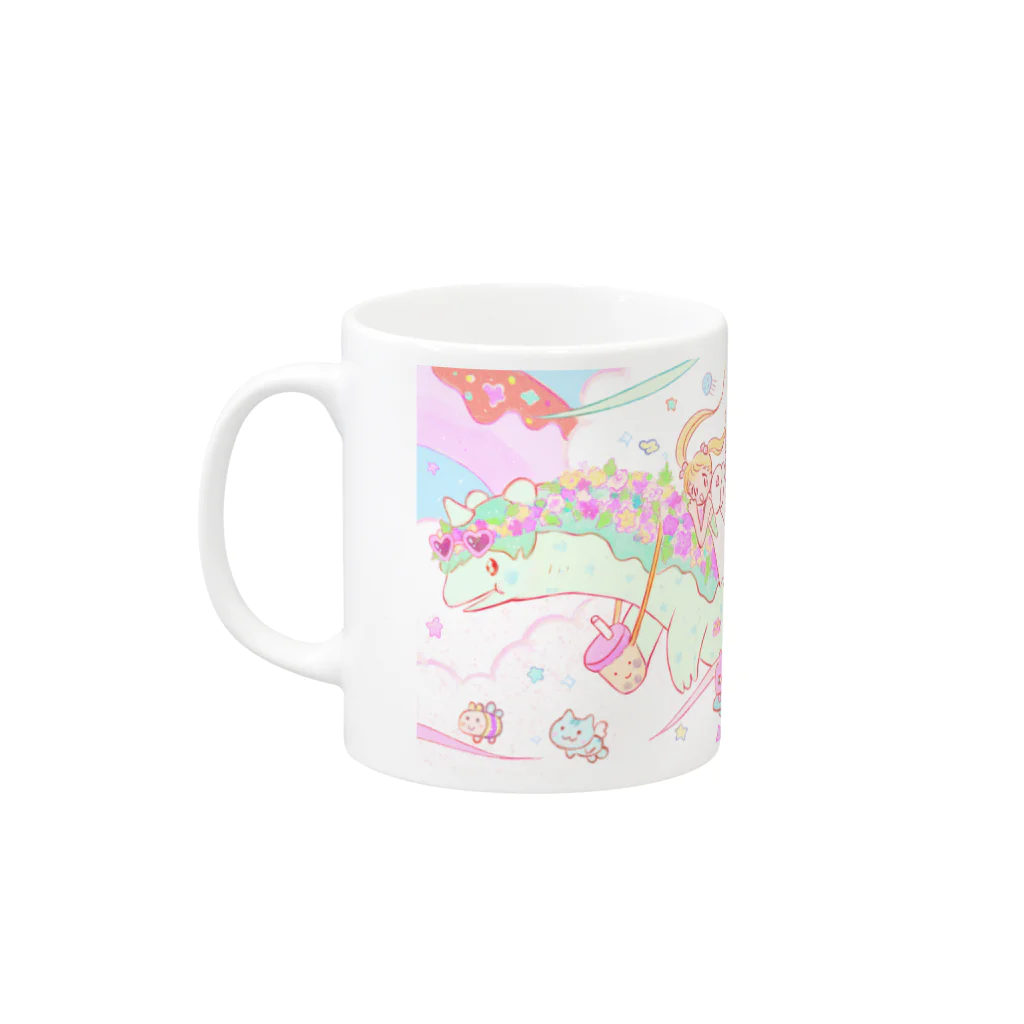 ア〜ミ〜／𝗔𝗔𝗠𝗬のえんどろーる Mug :left side of the handle