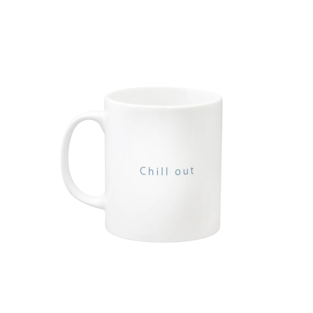 ◆ZUEの🐬Chill out🐳 Mug :left side of the handle