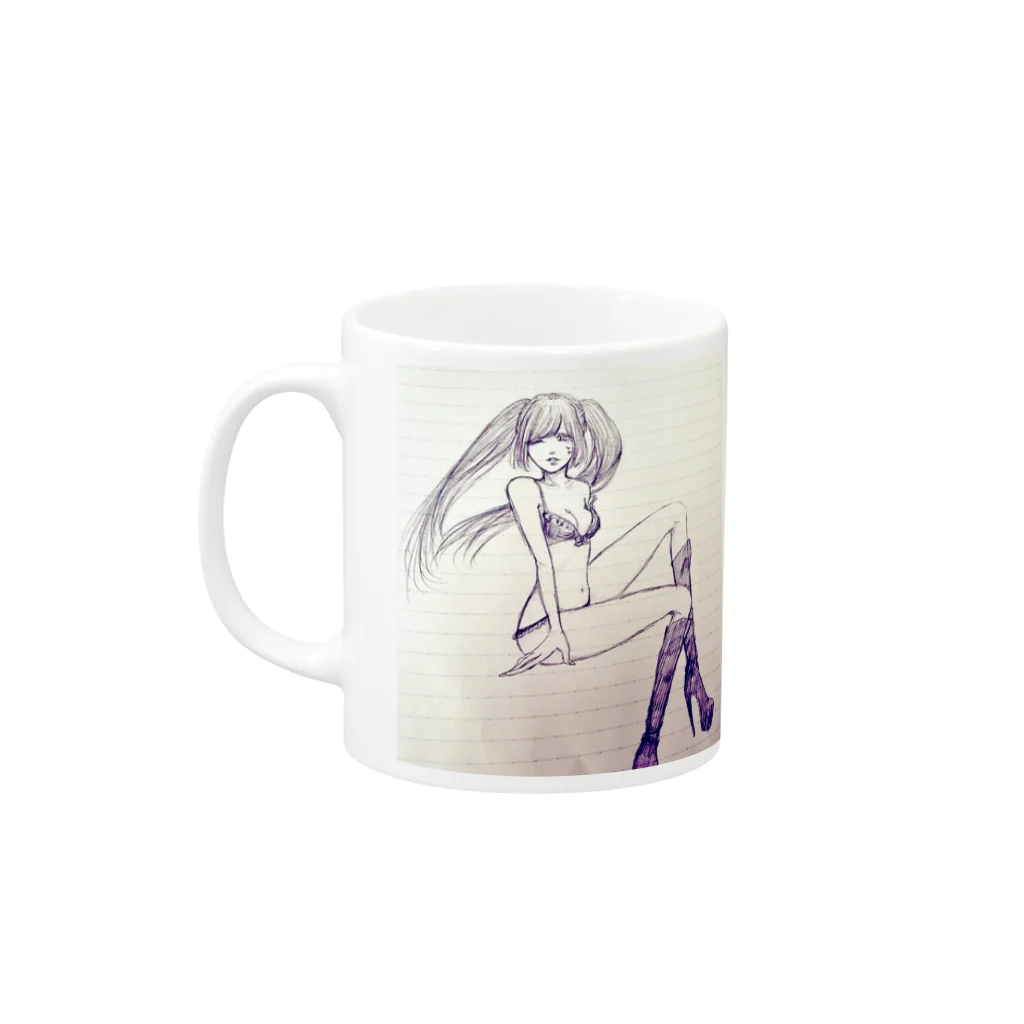 れーたんのひぃ、、 Mug :left side of the handle