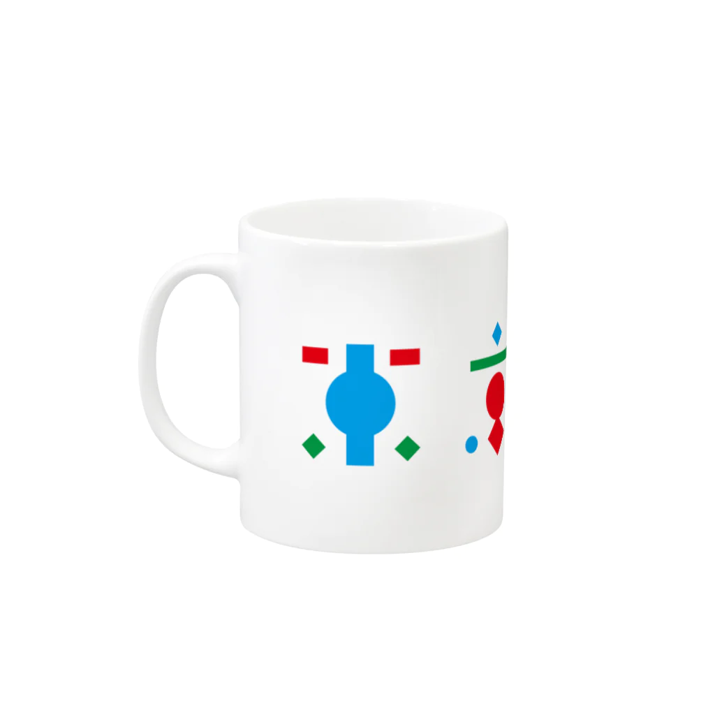 東京塩麹 Official Goods StoreのPOLYGON Mug :left side of the handle