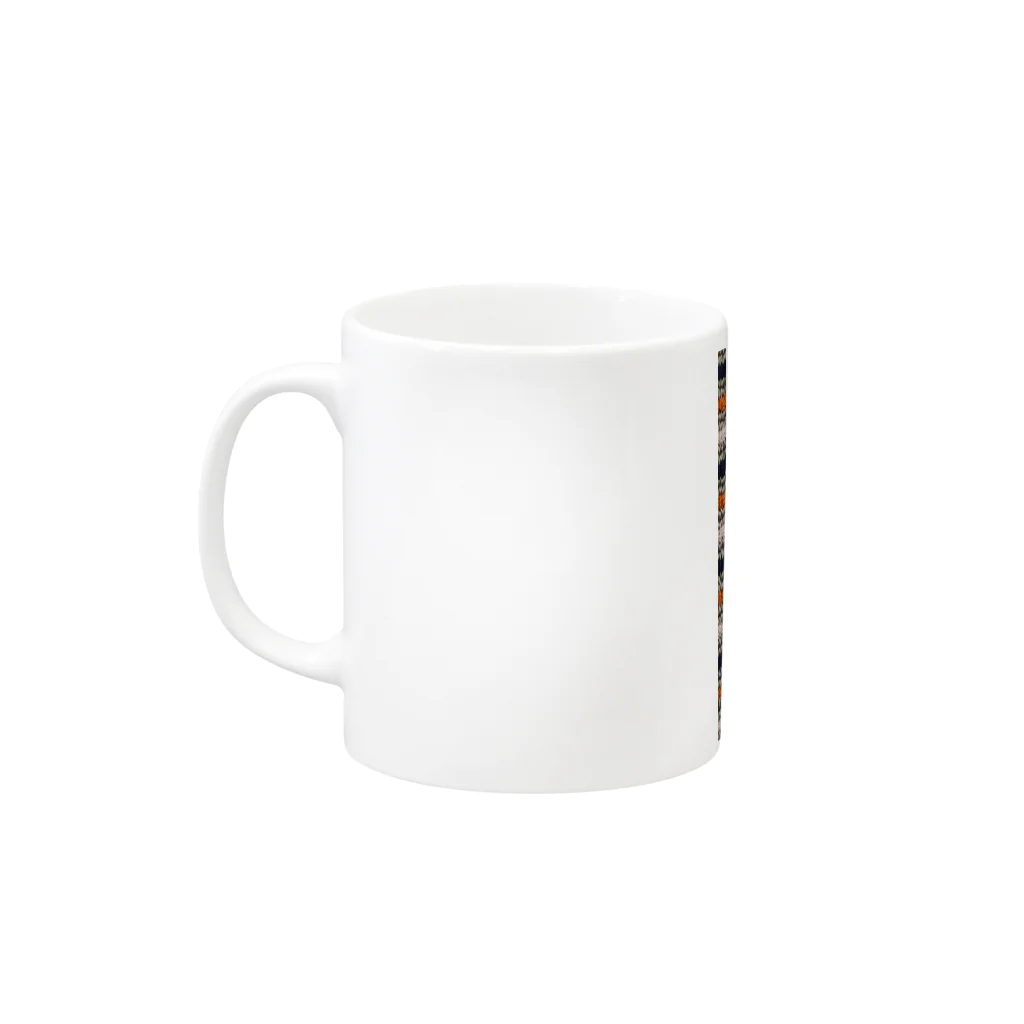 ｈ０ｚ８じゅうたんの孫36.5cmの直縞 Mug :left side of the handle