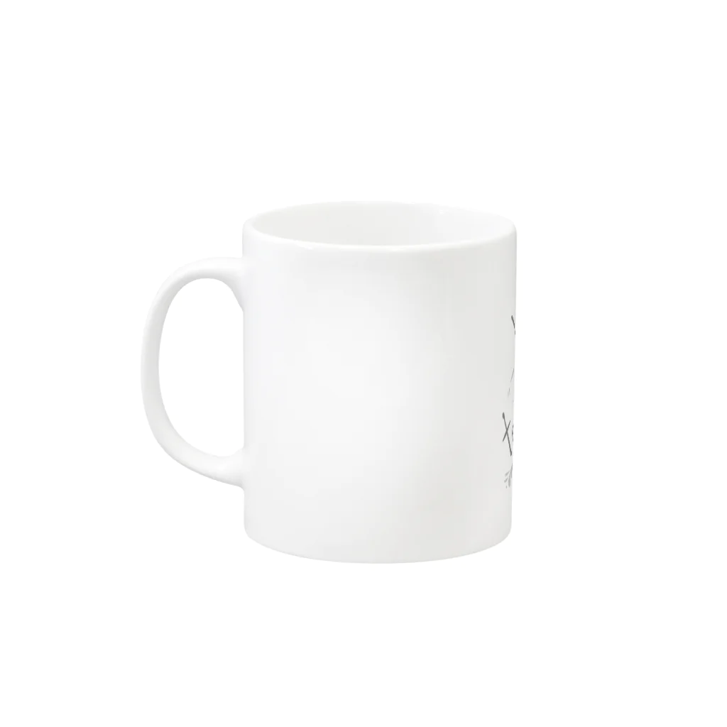 R&Mの白黒ヨークシャーテリア　So simple Mug :left side of the handle