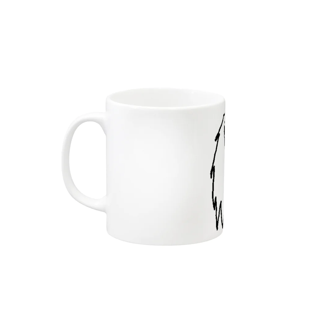 GURI  factoryのKing of beasts Mug :left side of the handle