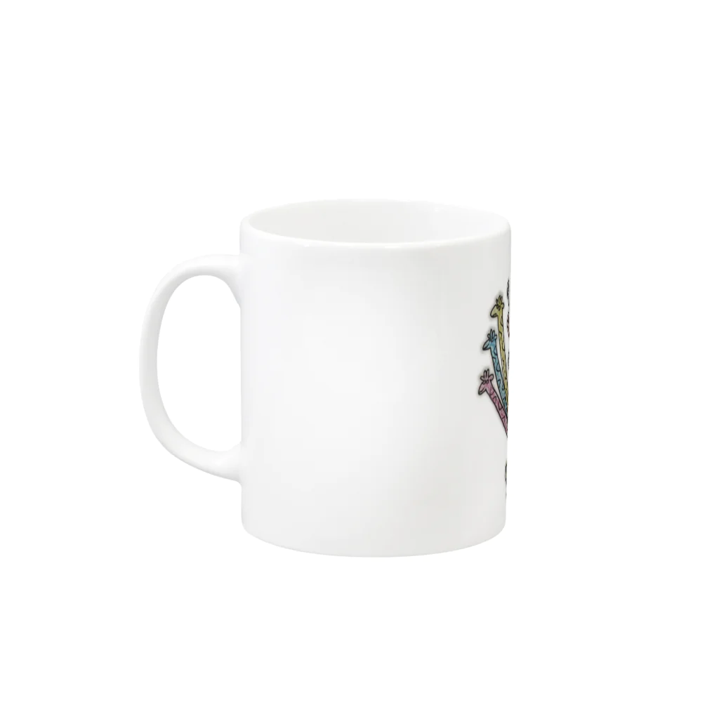 へーはちのみせのキリンさんぼん他 Mug :left side of the handle