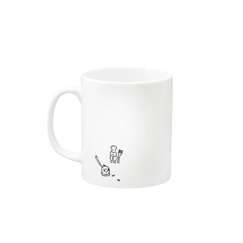 コニシ ムツキのAMECHAN Mug :left side of the handle