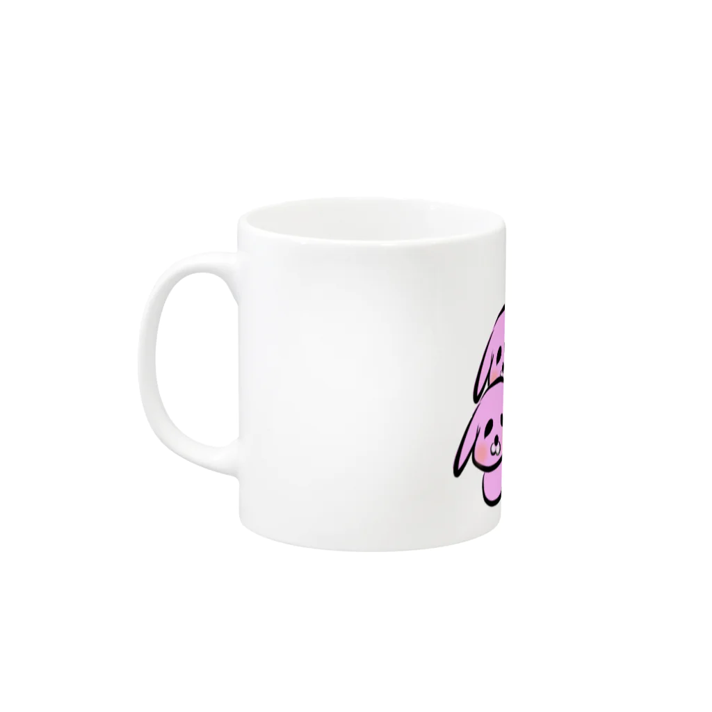 D24 ONLINE STOREのウサギ隊 Mug :left side of the handle