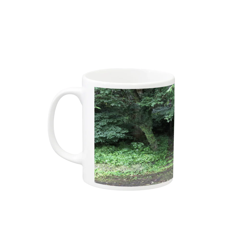 配達員のセーブポイント Mug :left side of the handle