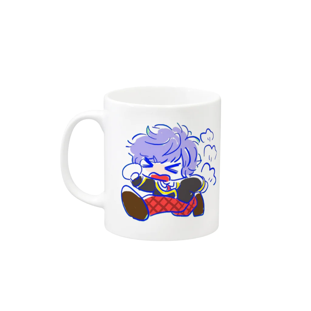 たぴ♦︎春コミ東２二15aのおかぴ Mug :left side of the handle