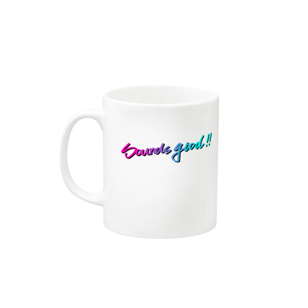 PINKのSounds good!! Mug :left side of the handle