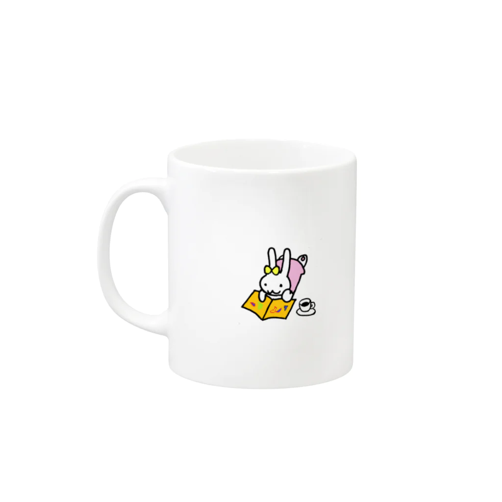 さとうりんごのうさ子の珈琲屋さん Mug :left side of the handle