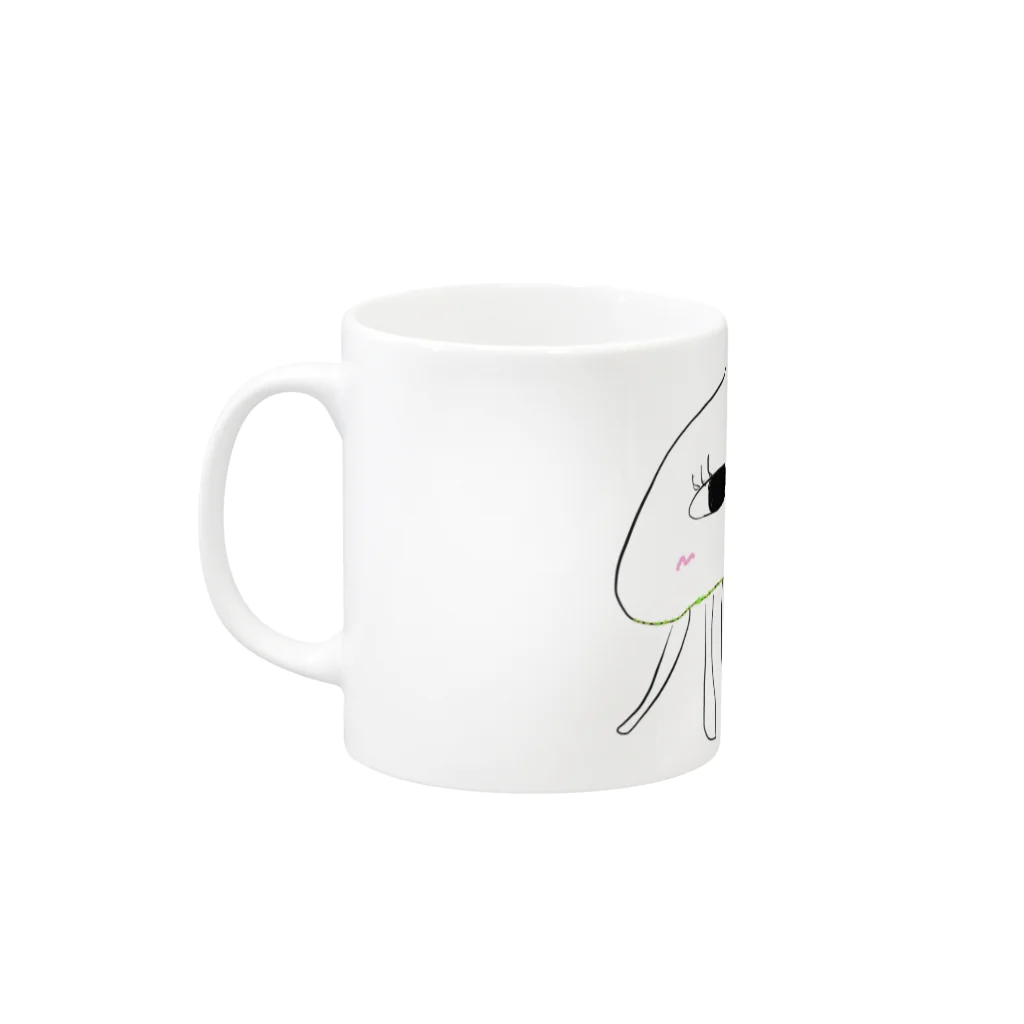 Owan_kurageのオワンクラゲ Mug :left side of the handle