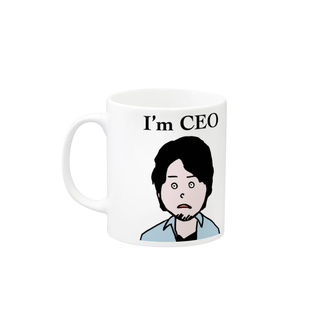 hanamijuのI'm CEOグッズ Mug :left side of the handle