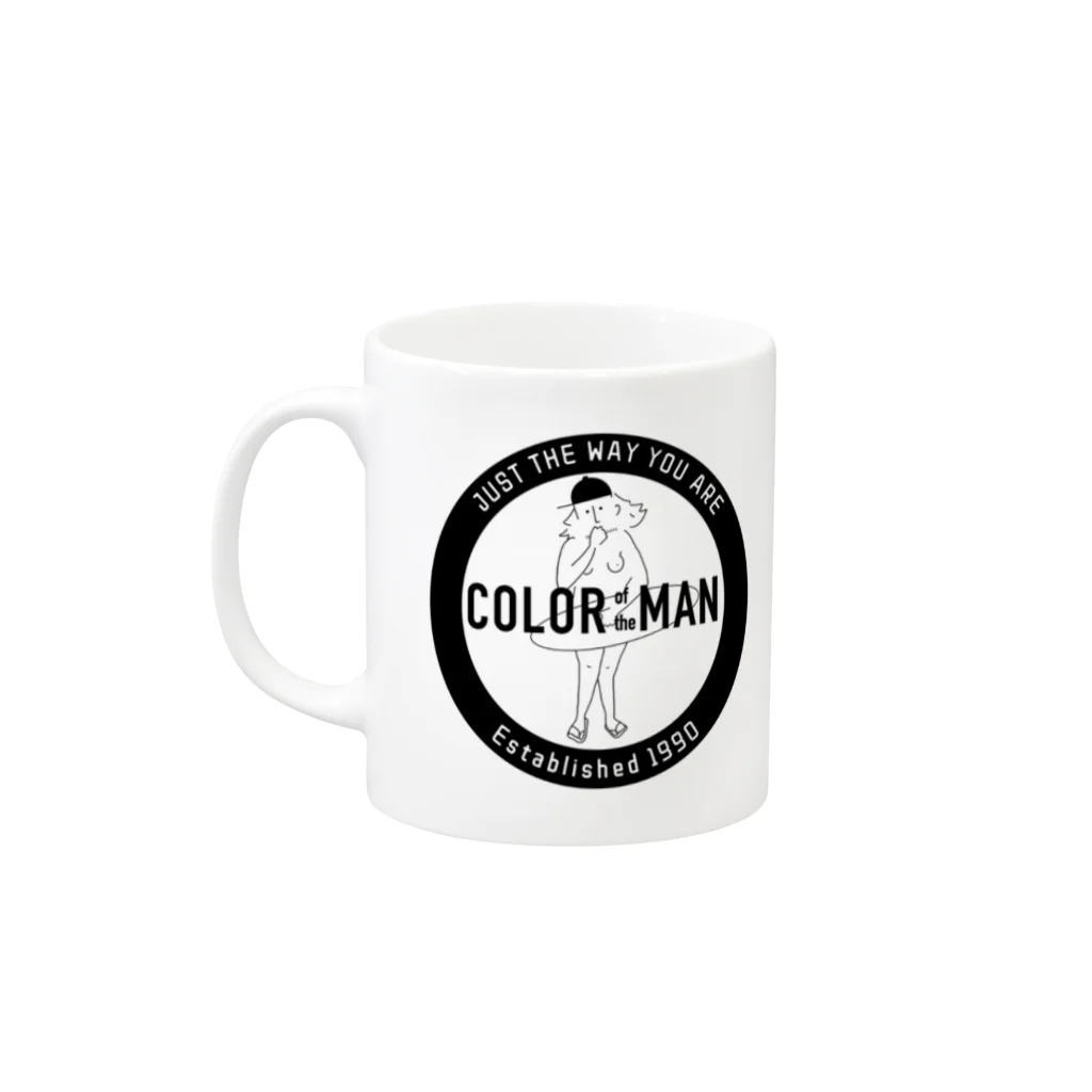 COLOR of the MANのCircle Logo Mug :left side of the handle