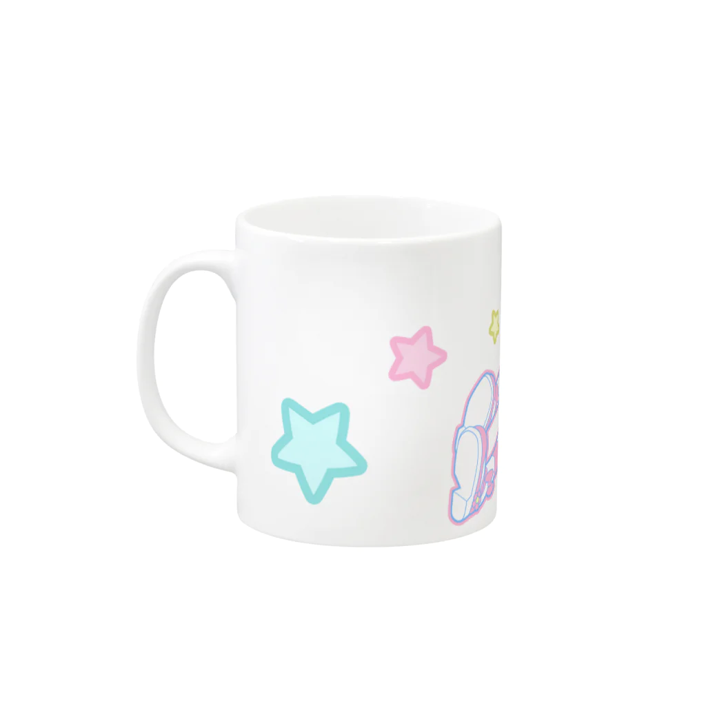 うーにゃ専門店のうさぎーにゃ Mug :left side of the handle