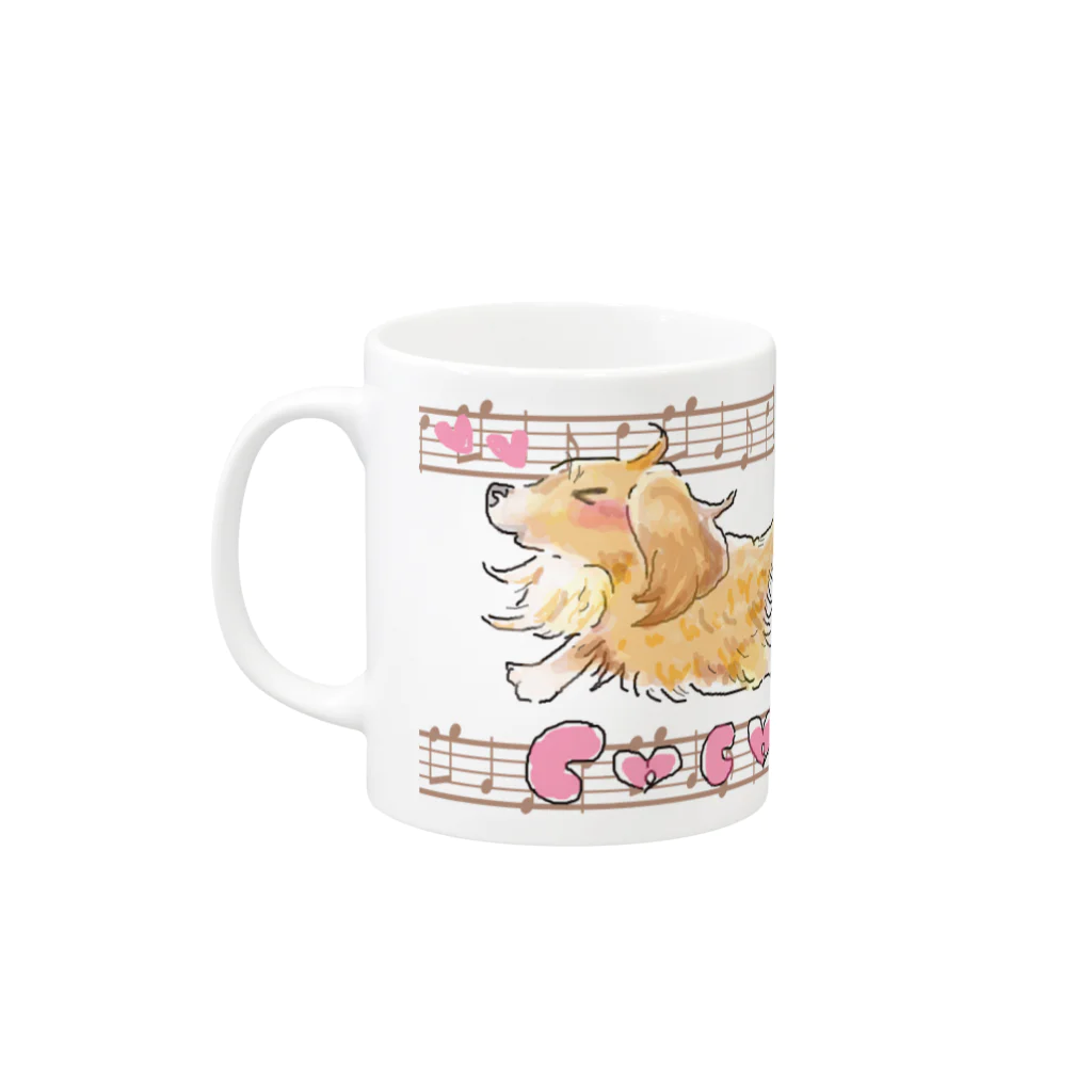 月兎亭のcocoちゃん Mug :left side of the handle