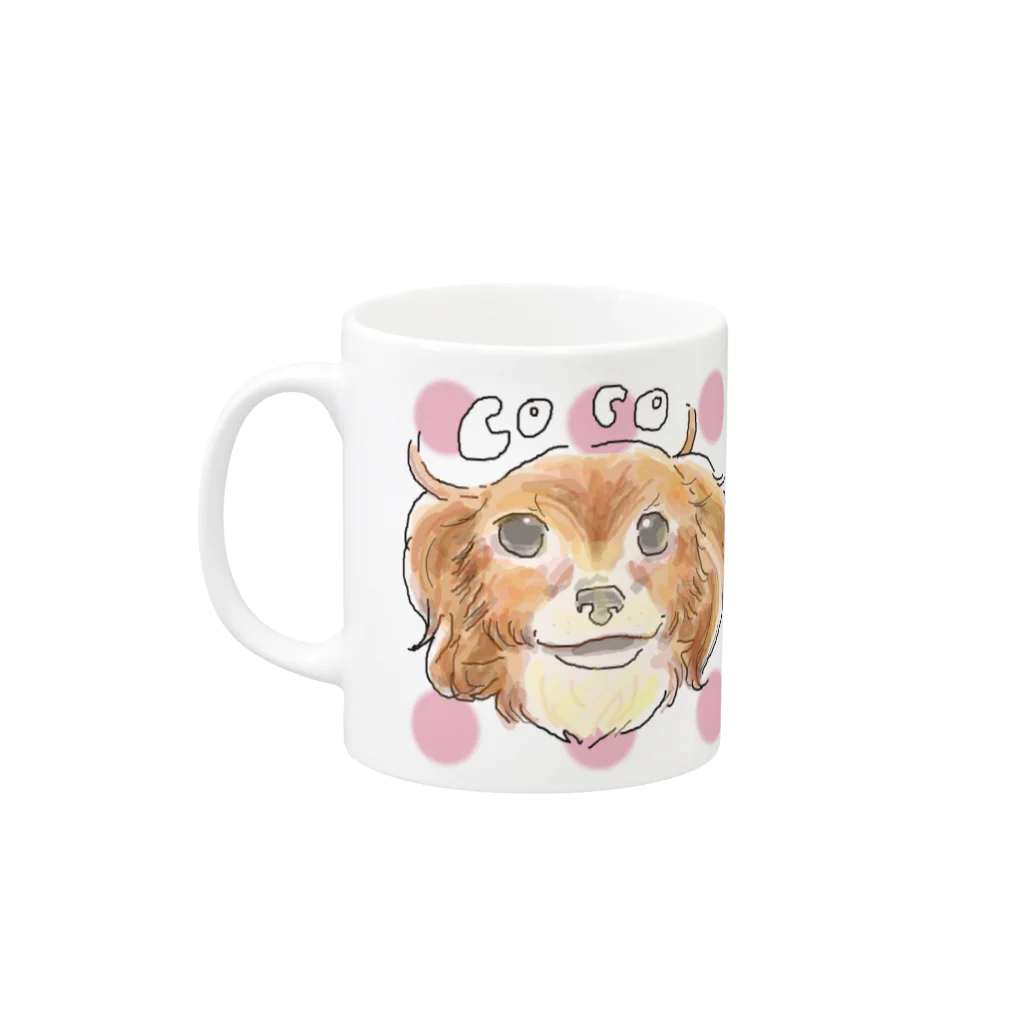 月兎亭のここちゃん Mug :left side of the handle