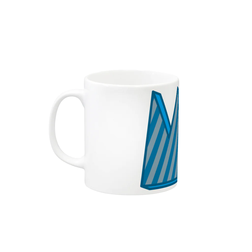 MITSUGI yosukeの山山ブルー Mug :left side of the handle