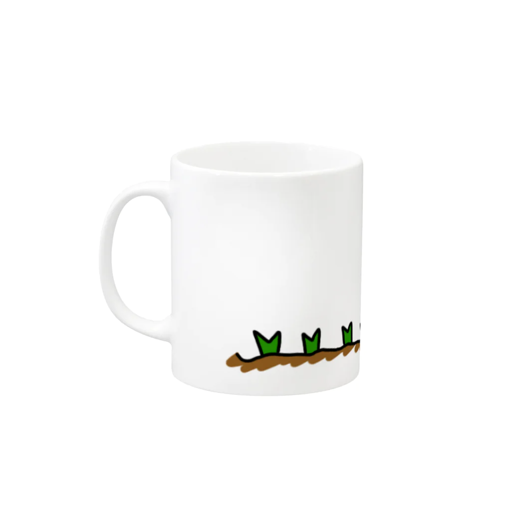 ねぎのねぎ畑  Mug :left side of the handle