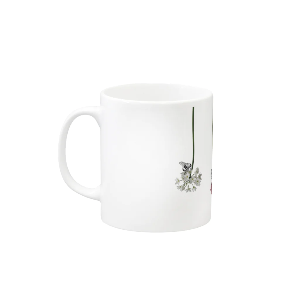 tottoの花と虫 Mug :left side of the handle