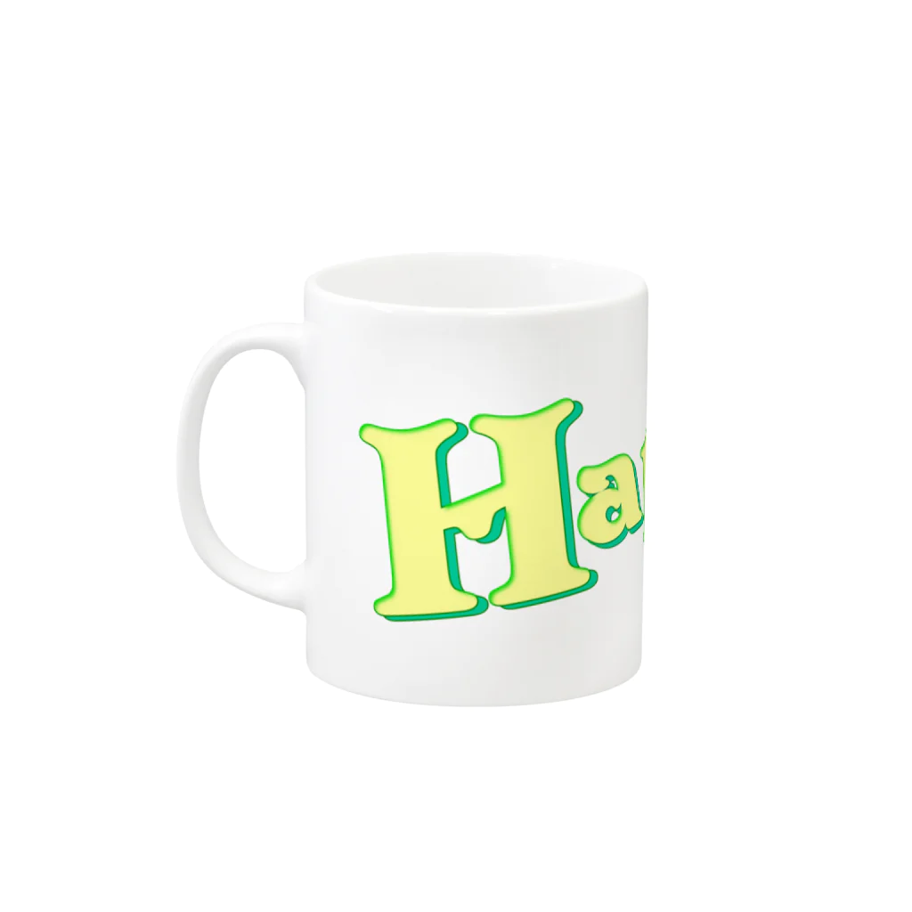 Ray's Spirit　レイズスピリットのHappy Mug :left side of the handle