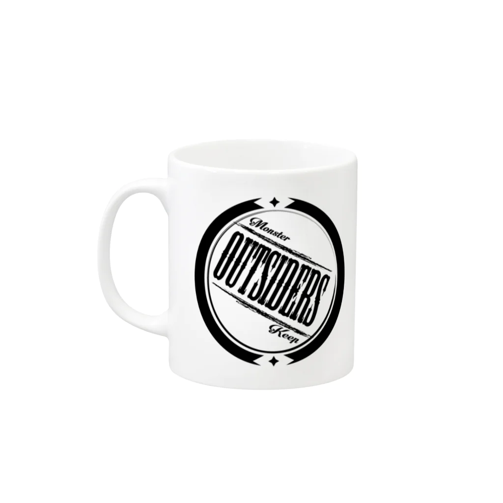 MKO DESIGNのMKO Circle logo Mug :left side of the handle