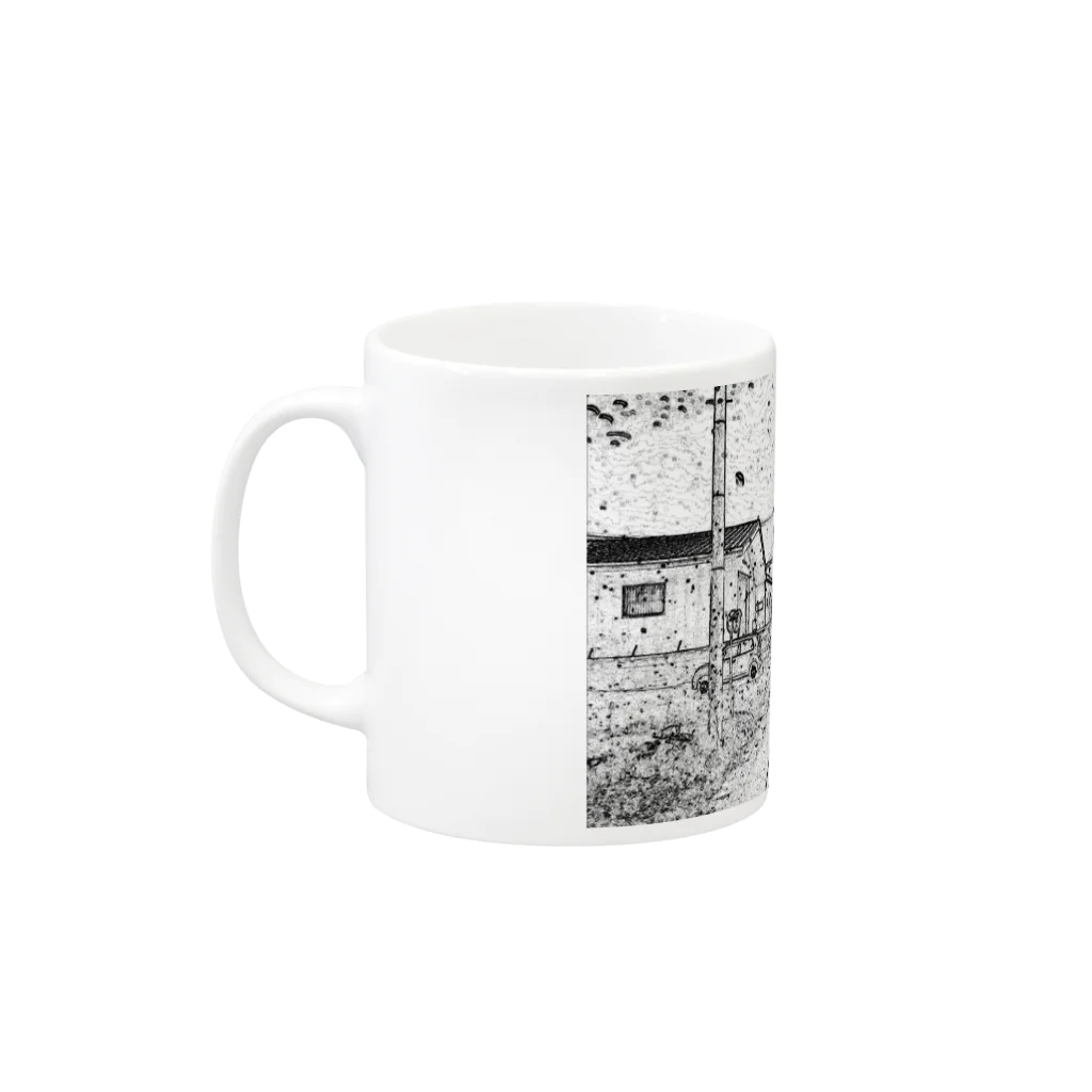 yuuurazの風景画 Mug :left side of the handle