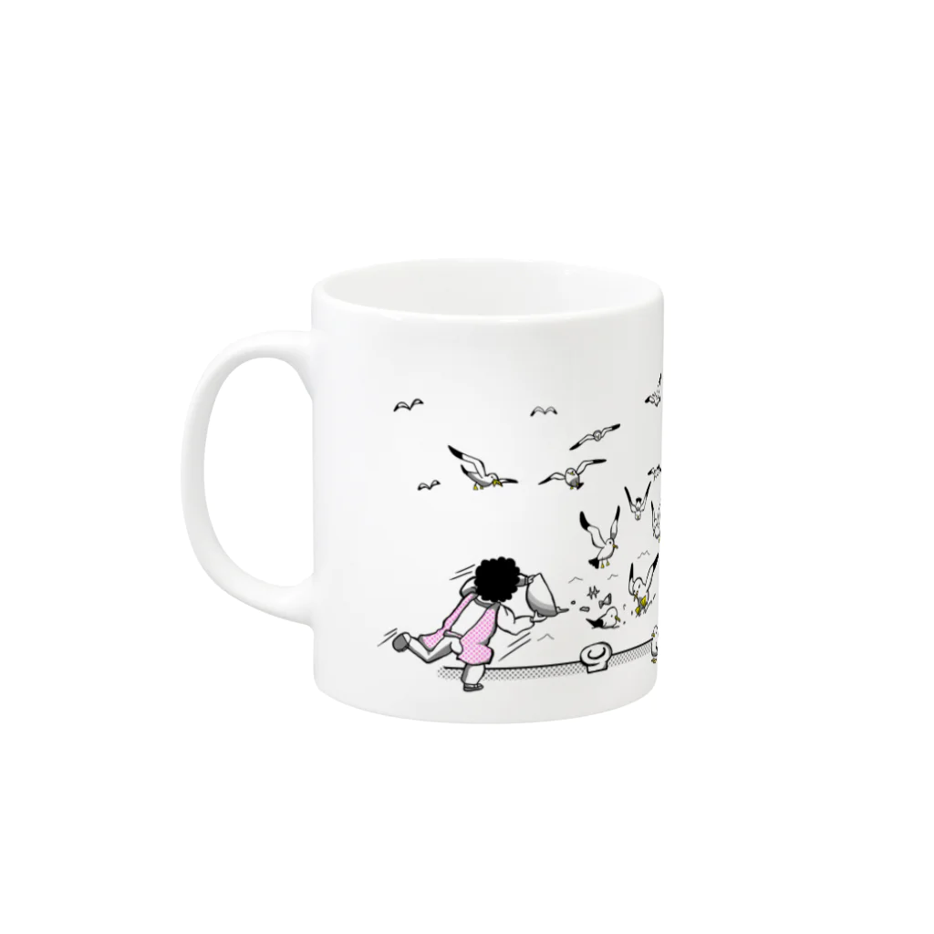 太幸丸のじゃっぱ投げ Mug :left side of the handle