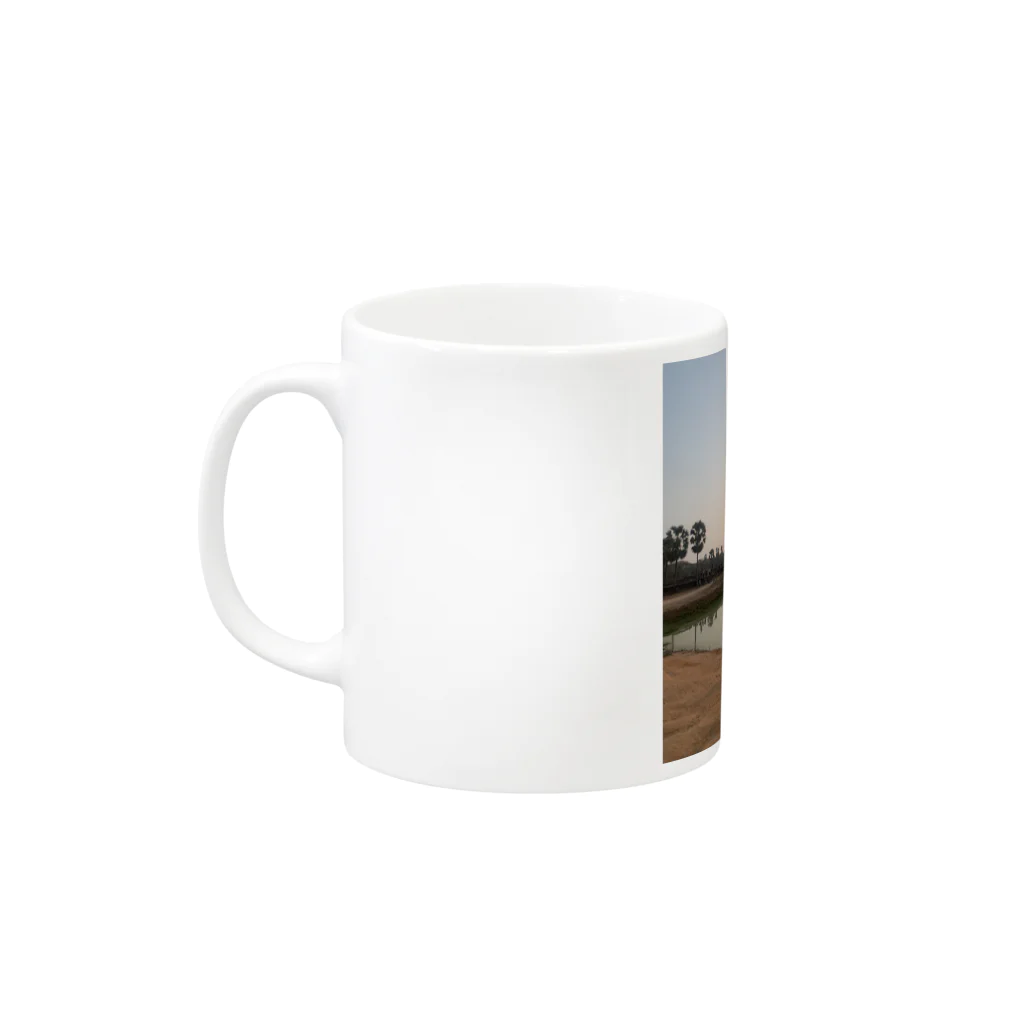 keisuke matsudaのアンコールワット Mug :left side of the handle