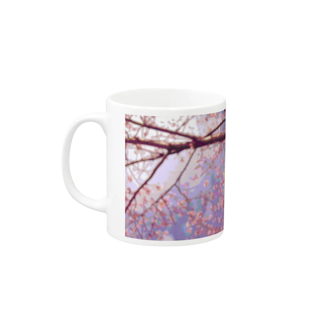 季那狐のsakura Mug :left side of the handle