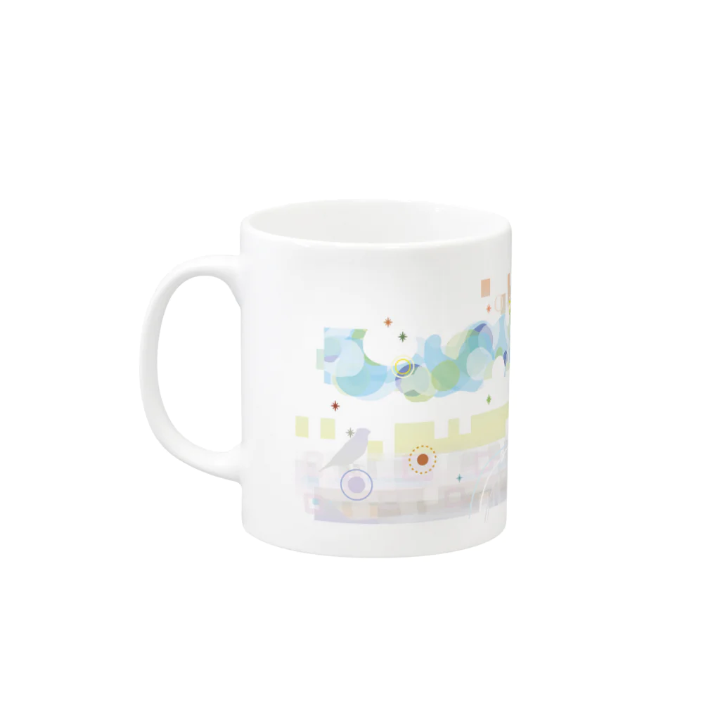 ペンギンパカリの4seasons Mug :left side of the handle