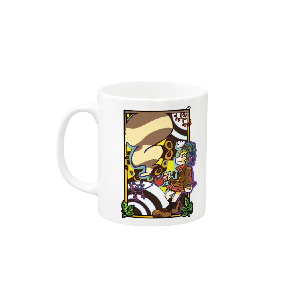 83ストアのコーヒーブレイクのお供 Mug :left side of the handle